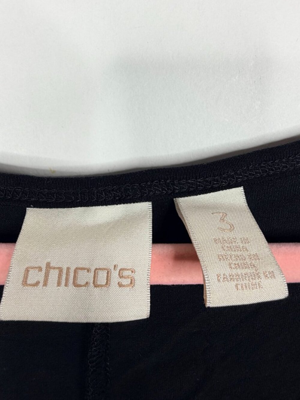 2/$30 Chico's Sydney Seamed Cap Sleeve Little Black Dress 16 #A4211 - Picture 5 of 9
